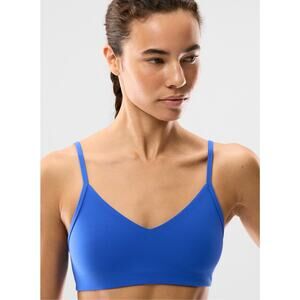 Aritzia Golden Jazz Blue Sweetheart Bralette Athlesuire Workout Activewear- XS